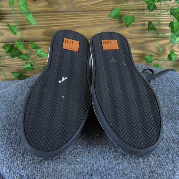 100 Men's Sneaker Black Leather Size 8 Medium Gently Used 2025‎ - Picture 7 of 7